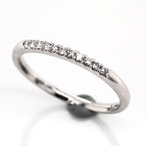 14 Karat White Gold Diamond Wedding Band